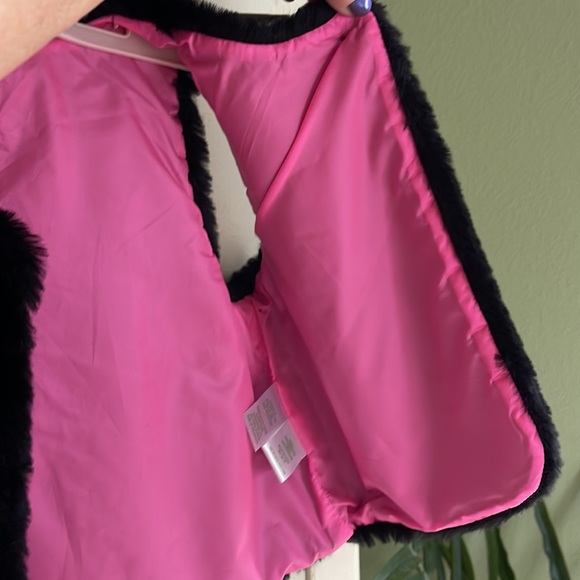 Lilly Pulitzer Winston Black Fur Vest S (4-5) - Picture 6 of 6
